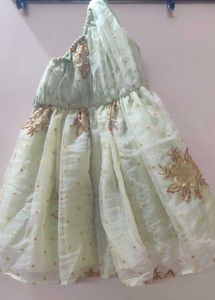 Party Wear One Shoulder Girls Dress - 3 To 4 Years