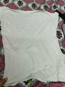 Graphic Print White Tee