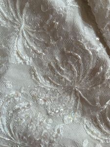 y2k heavily beaded white short kurti