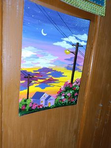 Acrylic Colour Nature Painting On 300 GSM paper