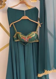 Elegant Green lehenga Set &amp; Dupatta