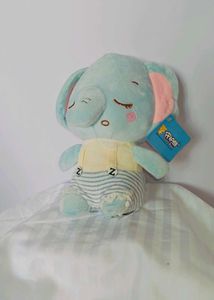 Sleepy Blue Elephant Plush