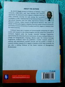 Statistics With Application&#39;s, By- A.K.P.C.Swain