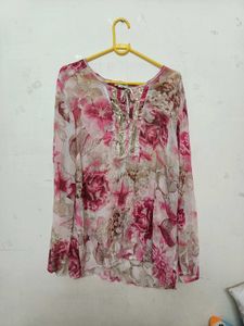 Floral Print Kurta