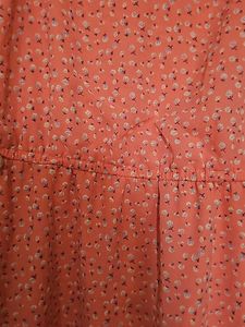 Peach Flowy Mini Dress