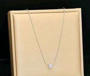 Silver Solitaire Necklace
