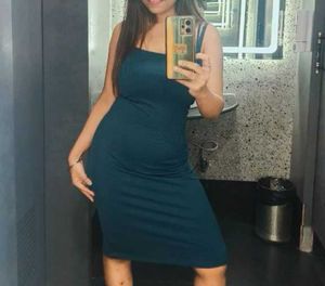 Beautiful Navy Blue Ribbed Dress