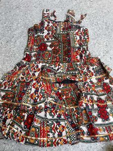 Girls Ethnic Print Dress