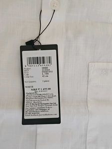 Flying Machine White Cotton Shirt