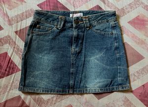 Vintage Denim Mini Skirt
