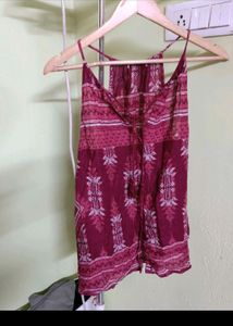 Co-ord Set Free Size And Two Crop Top Combo