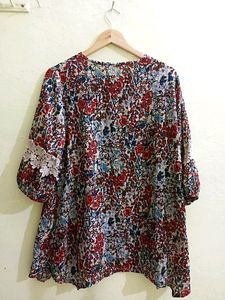 Korean Top With Balloon Sleeves