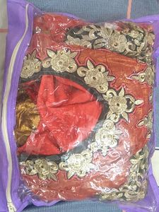 Red Colour Dress With Dupatta And Leggis
