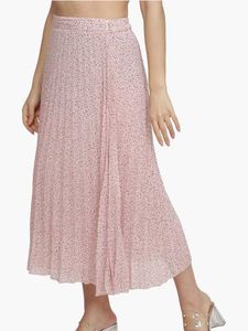 Pink Pleated Skirt