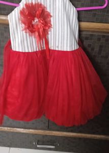 Cute Red &amp; White Dress