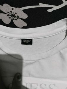 Guess White Graphic Tee