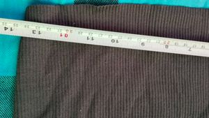 Brown Square Neck Knit Top