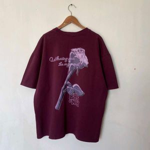 Burgundy Rose Graphic Tee