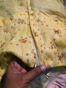 Stunning Yellow Strapless Gown