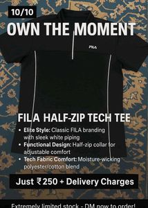 FILA Half-Zip Tech Tee