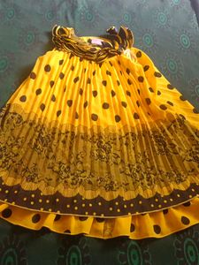 Yellow Balloon Tops For Baby Girl