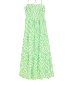 M&amp;S Pure Cotton Printed Midaxi Beach Dress