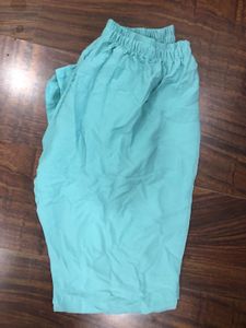 Stylish Blue Kurta Pant Dupatta with Pom-Poms