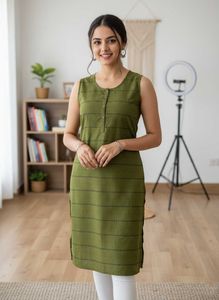 Olive Green Kurta