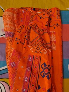 orange long shirt