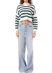 Striped Cropped Sweater