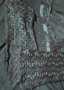 Elegant Emerald Black Abaya