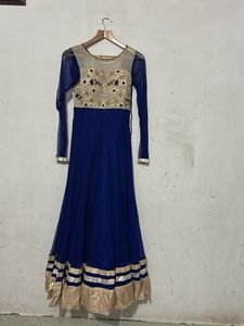 Elegant Blue Ethnic Gown