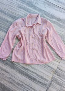 Pink Striped Top