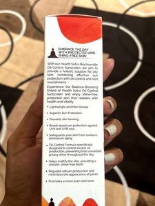 Health Sutra Niacinamide Oil Control Sunscreen