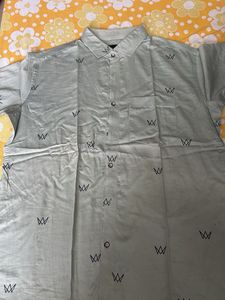 Patterned Button-Down Shirt