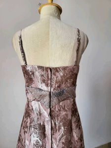 Floral Brocade Party Dress