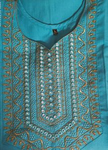 Embroidered Blue Kurti