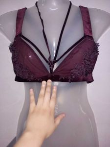 Beautiful Net Velvet Bra Very Sexy Look