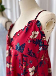Korean Summer Red Dress