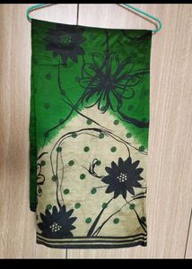 Beautiful Bottle Green Dhupion Silk Saree