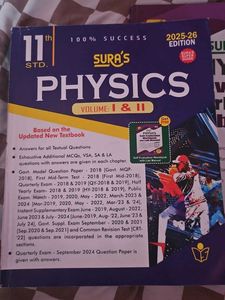 Sura's 11th Physics Vol. I & II (2025-26 Edition)