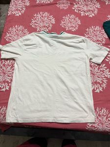 ACTUAL White V-Neck Tee