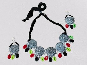 Boho Shell Necklace & Earring Set