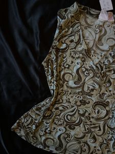 Paisley Print Y2K Top