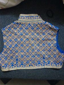 Blue Embellished Indian Dress Material