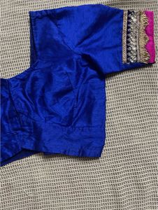 Royal Blue Embellished Blouse