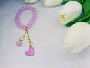 Purple And Lavender 🪻 Heart Bracelet