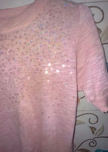 Pink Sequin Top