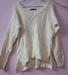 White Pullover Sweater