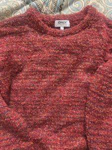 Burgundy Knit Sweater